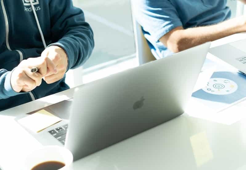 AndPlus Digital Product Development programmers at keyboard