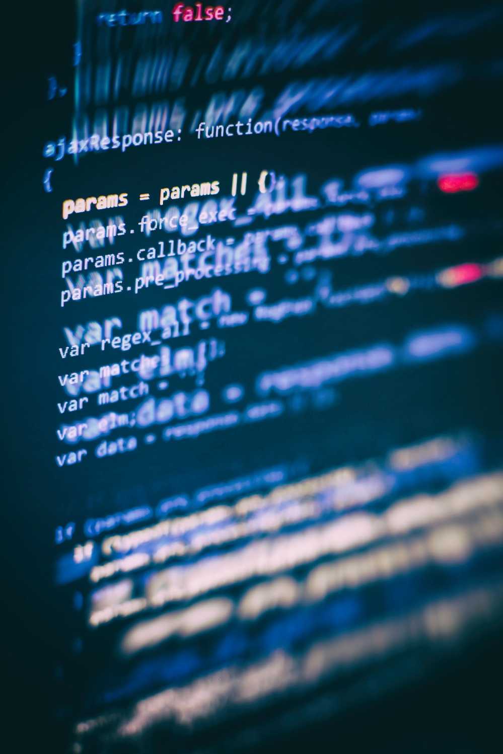 software code on screen