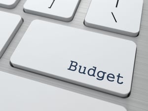 Budget Button on Computer Keyboard