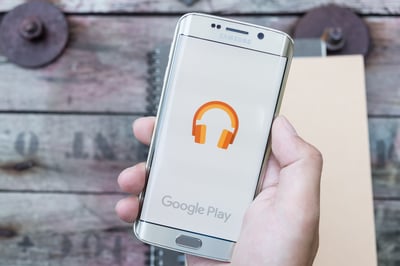 google play store app screen on mobile phone