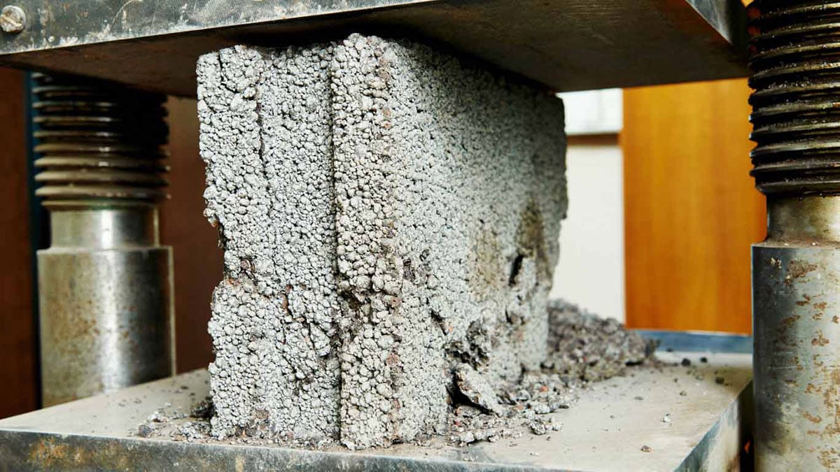Оценка качества строительных. Испытания бетона на СВБ-06. Разрушение железобетонных конструкций. Высокопрочный бетон. Испытание строительных материалов.