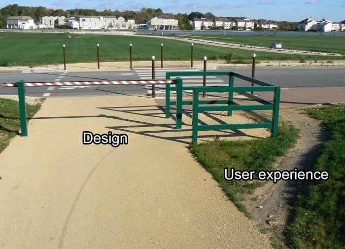 user experience vs. design